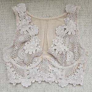 Embroidered Flower Victoria's Secret Bra